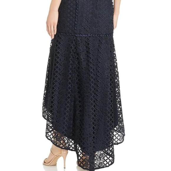 Keepsake The Label Lovable Strapless Lace High-low Evening Maxi Gown Dress Small - Picture 15 of 16